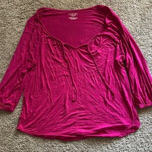 Lane Bryant Elegant Blouse in Soft Pink